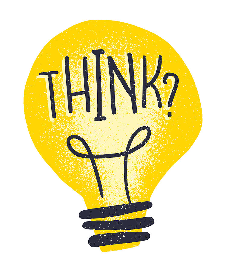 You re brilliant. Light Bulb. Thinking idea. Character idea Light Bulb illustration.