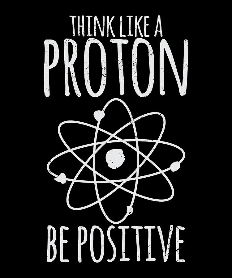 Think Like A Proton Be Positive Digital Art by Steven Zimmer - Pixels