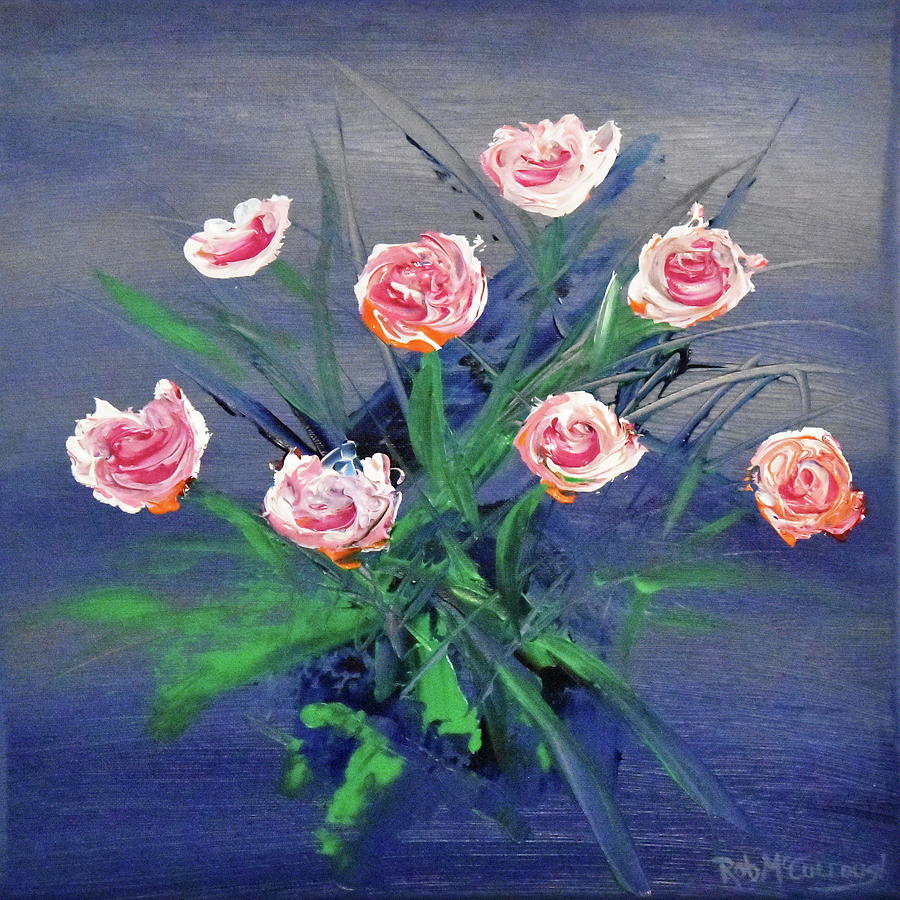 Unique Painting - Think of a Rose by Rob McCullough