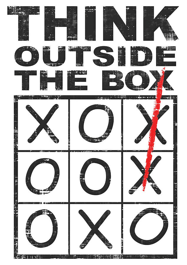 Think Outside The Box Poster Painting by Holmes Maria | Pixels