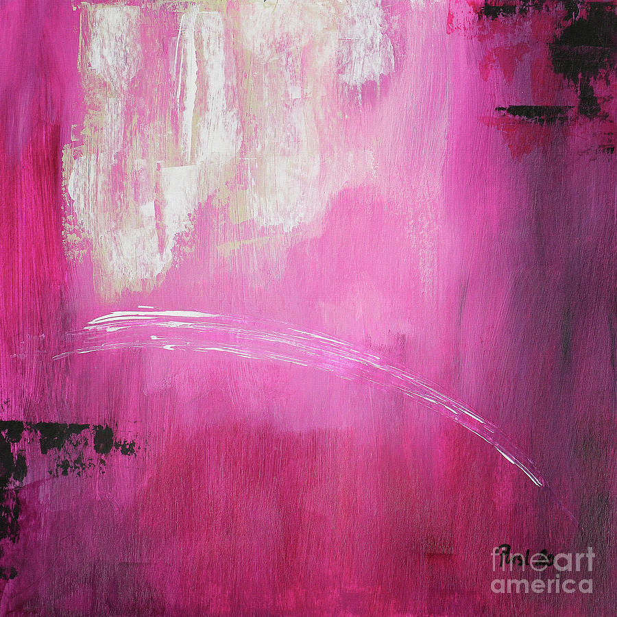 Think Pink Painting by Jutta Maria Pusl
