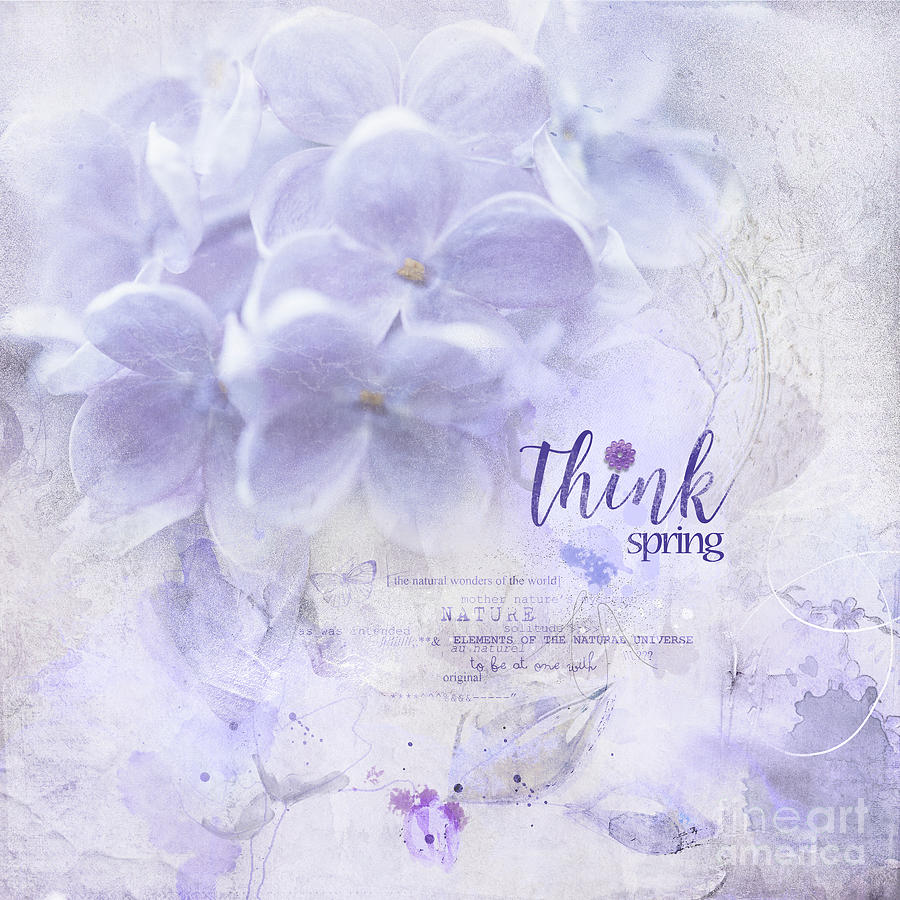 Think Spring Mixed Media by Anita Pollak