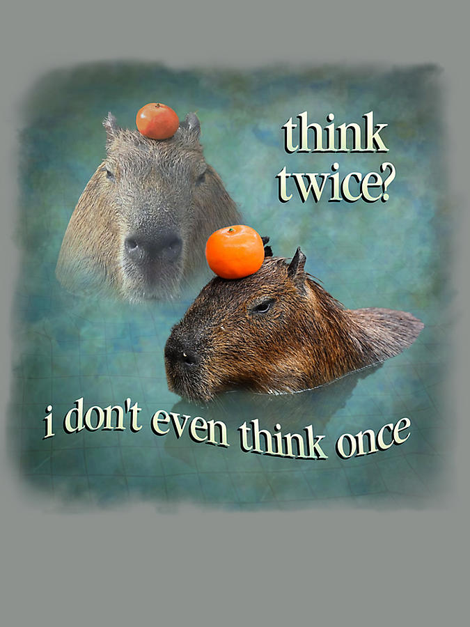 Think Twice I Don T Even Think Once Digital Art by Elke Hepner - Pixels