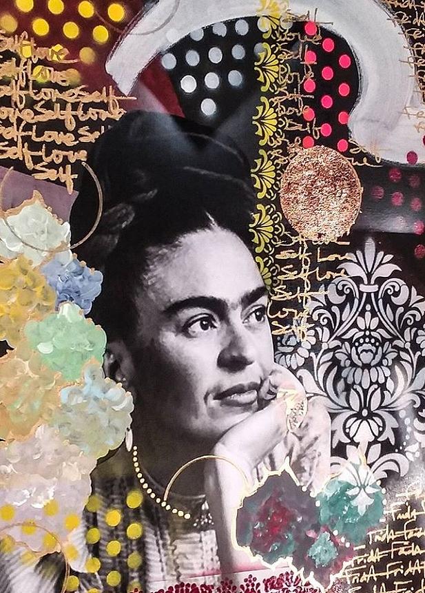 Thinking Frida Mixed Media by Rita Reyes | Fine Art America