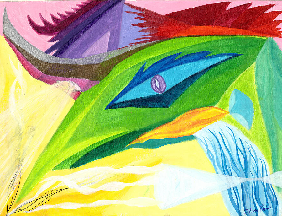 Third Eye - Phoenix Painting by B Aswin Roshan
