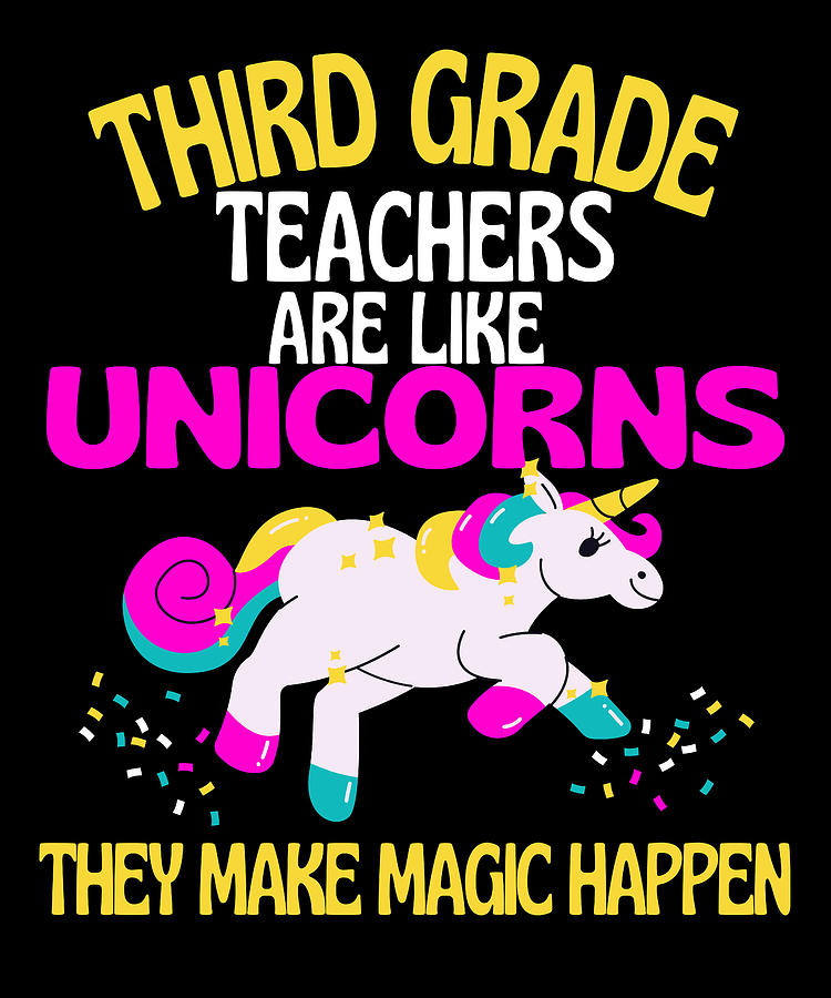 Third Grade Unicorn Teacher Are Magical, Teachers Drawing by Faiz Nawaz ...