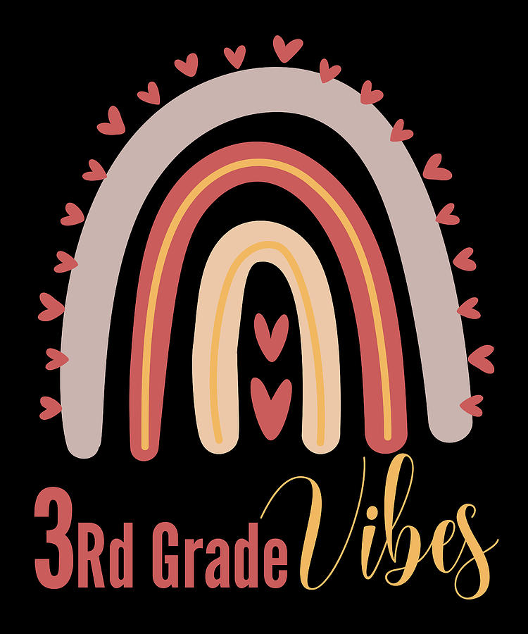 Third Grade Vibes - Third Grade Squad Digital Art by Vintage and Words ...