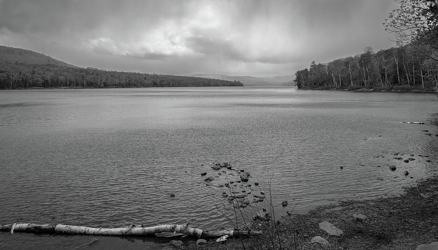 Thirteenth Lake Rain Black and White Photograph by Linda MacFarland ...