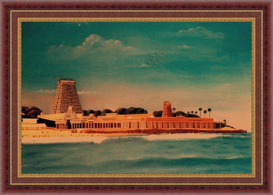 Temple Painting - Thiruchendur Murugan Temple by Prasanna  Kumar