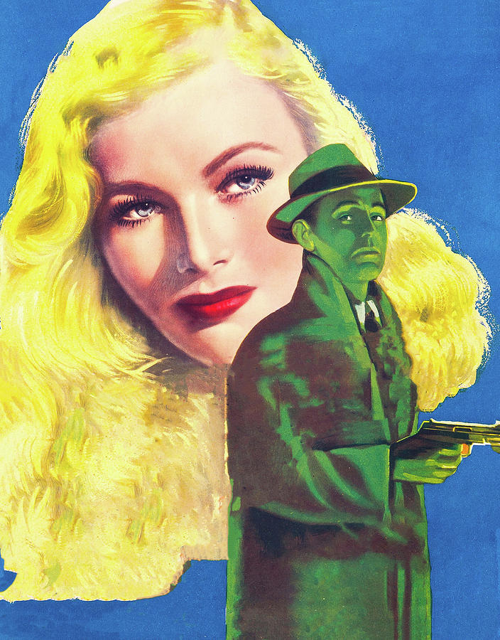 Vintage Painting - This Gun For Hire, 1942, movie poster painting by Movie World Posters