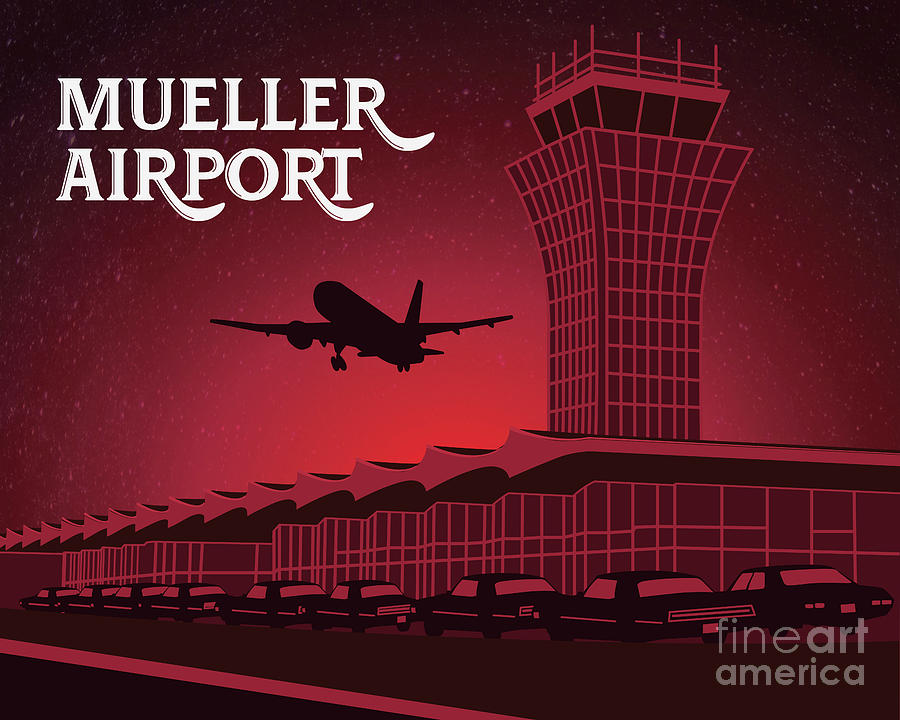 Austins Iconic Robert Mueller Municipal Airport Tower Photograph By