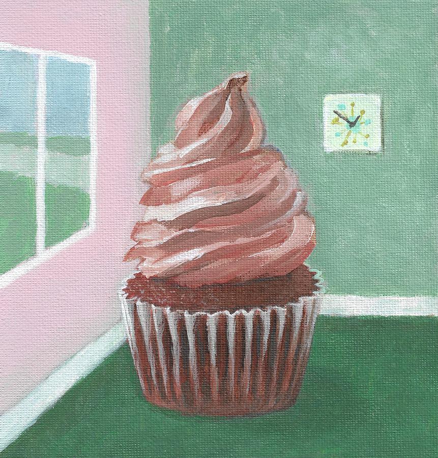 This is Not a Cupcake Painting by Kazumi Whitemoon