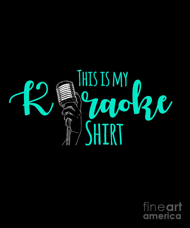 This Is My Karaoke Outfit Singing Microphone Gift Digital Art by Thomas  Larch - Pixels