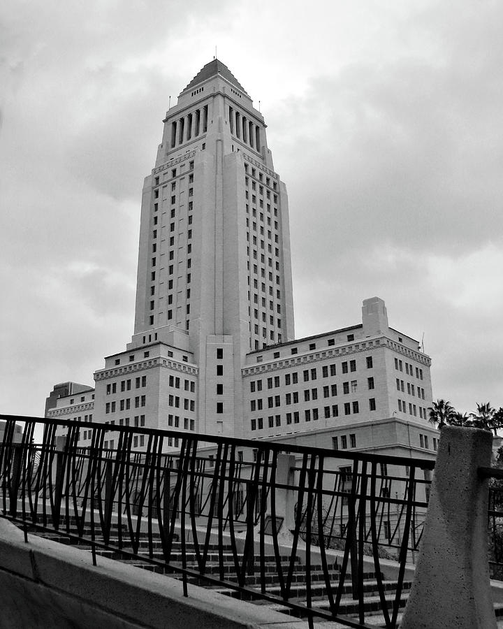 This is the City -- Los Angeles City Hall in Los Angeles, California Photograph by Darin Volpe