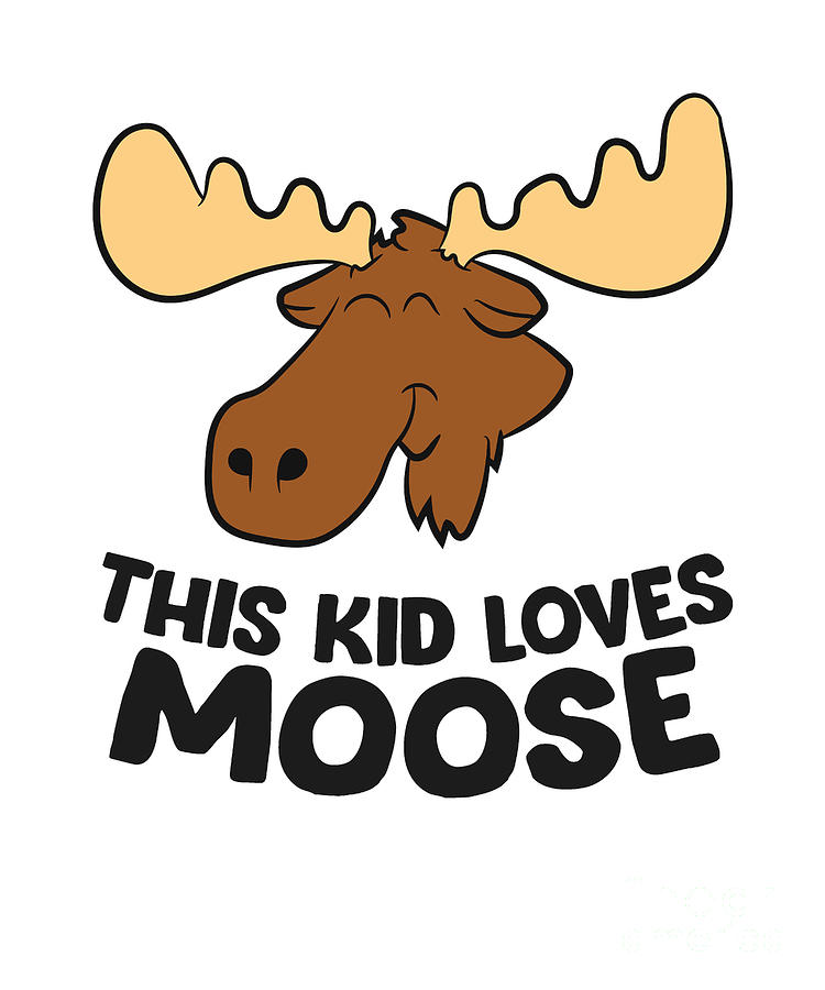 Cute Moose Drawing - Moose Face Colouring Pages - Free Transparent PNG  Clipart Images Download