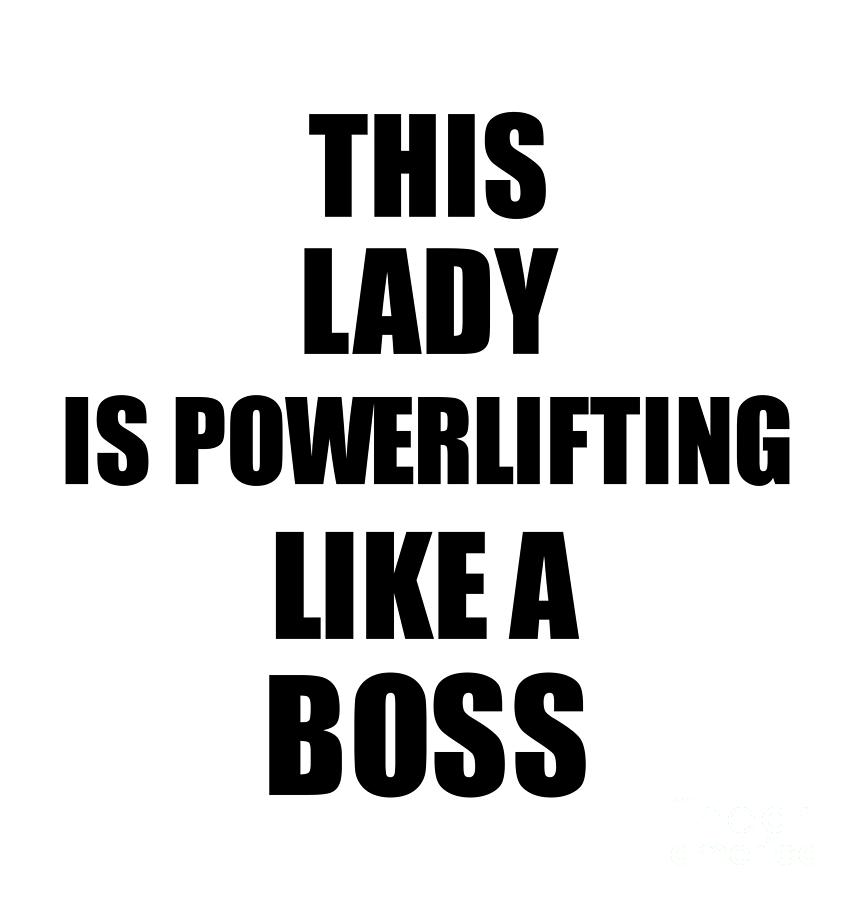 This Lady Is Powerlifting Like A Boss Funny Gift Beach Towel
