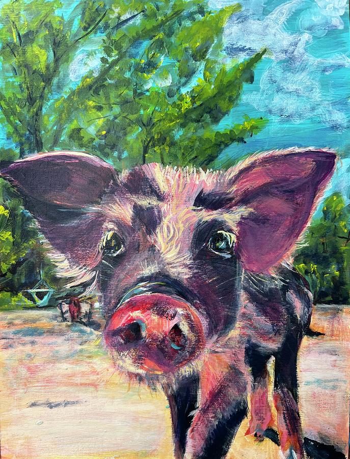 This Little Piggy Painting by Kelly Smith