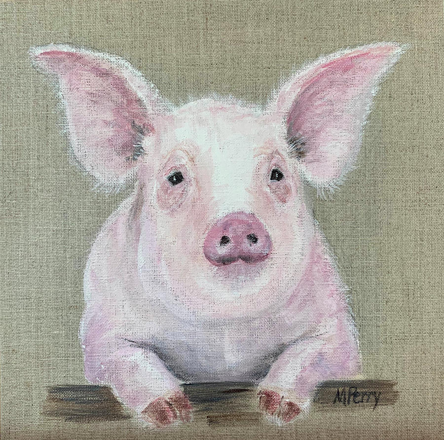 This Little Piggy Painting by Margie Perry