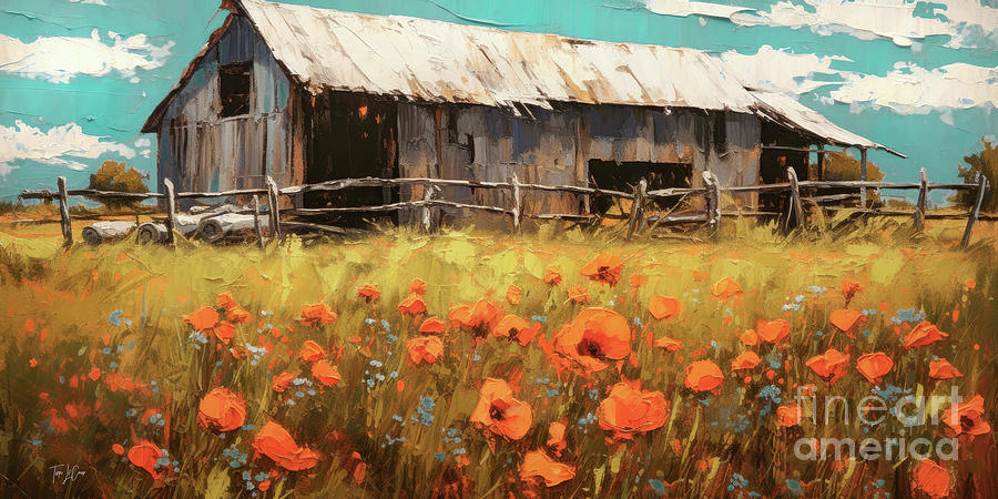 This Old Barn Painting by Tina LeCour