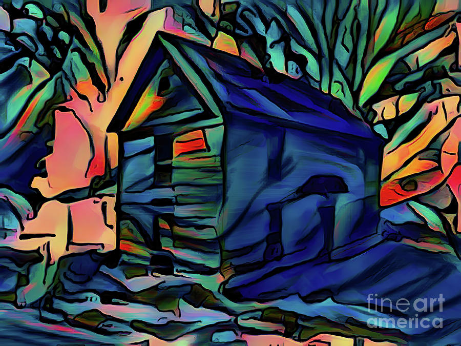 Abstract Digital Art - This Old House by Eric Chegwin