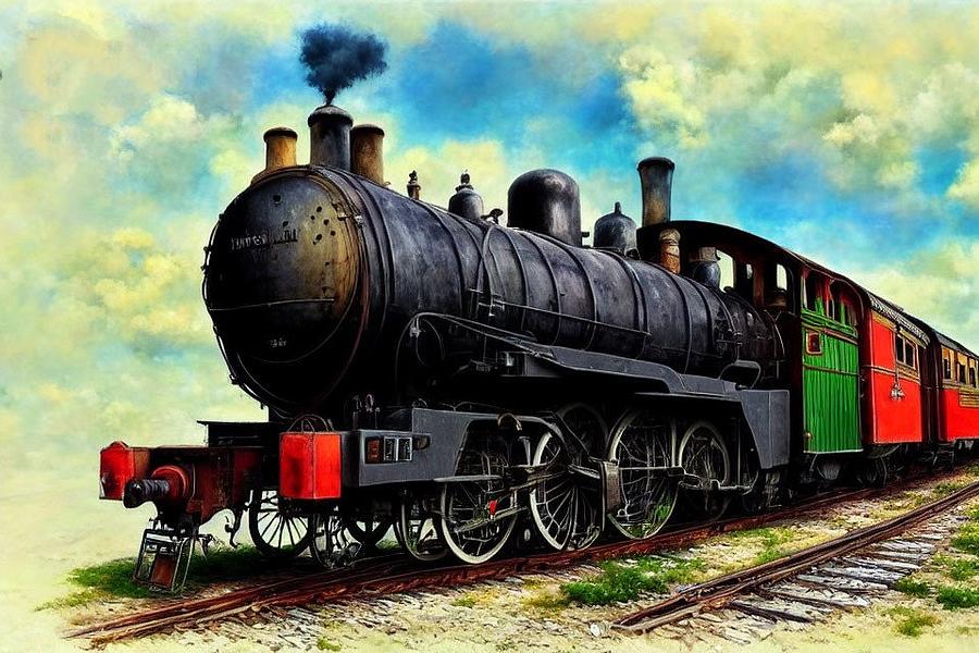 This Old Steam Train Digital Art by Bob Smerecki - Fine Art America