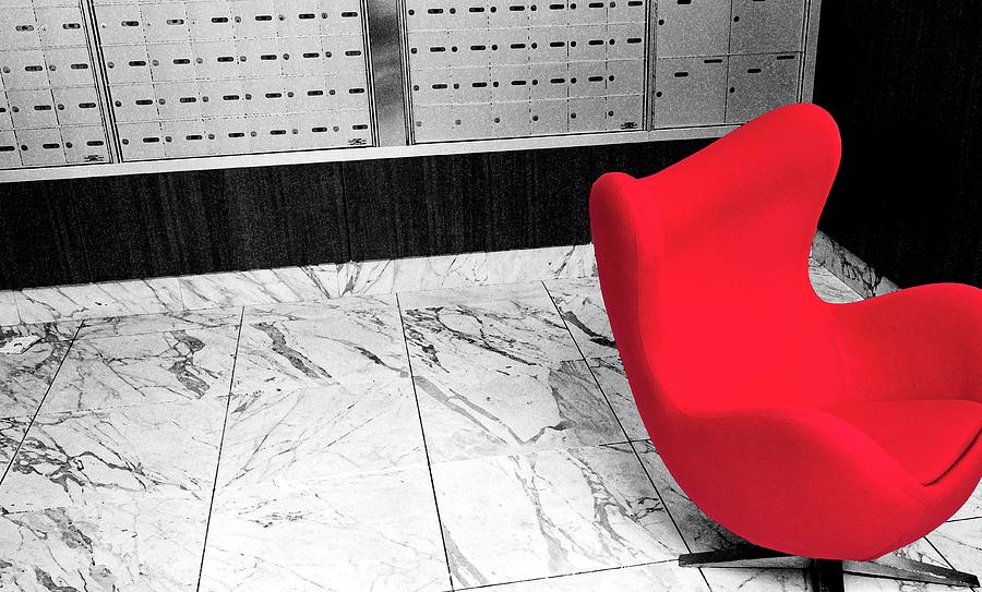 This Red Chair Photograph by Jim Whitley