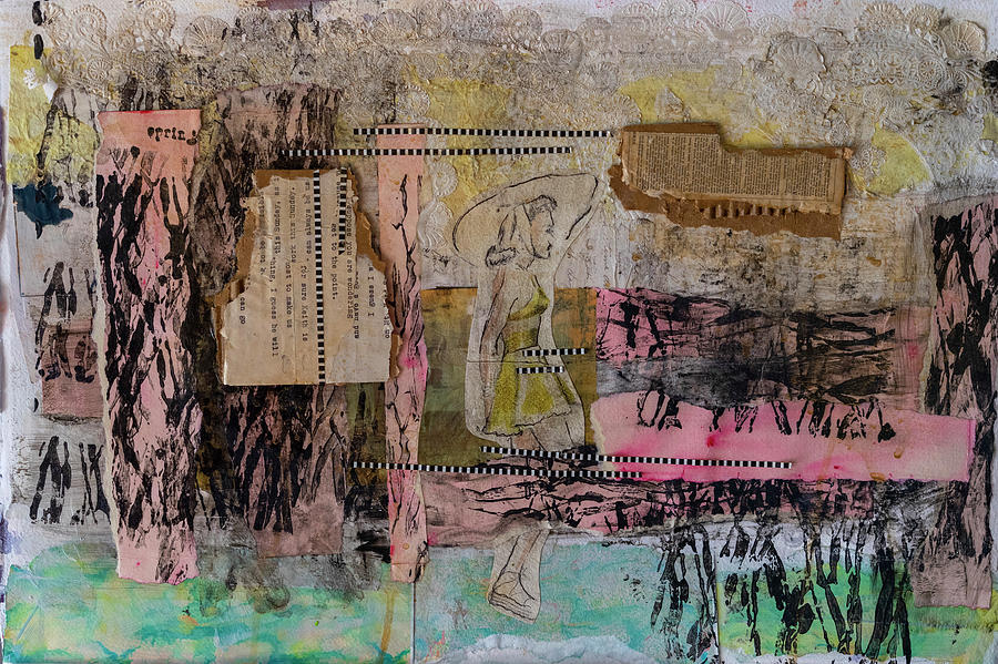 This Sunday Collage  Mixed Media by Cathy Anderson