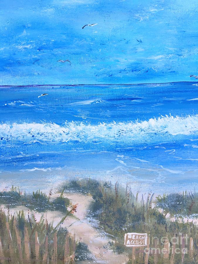 This Way to the Beach Painting by Debora Sanders