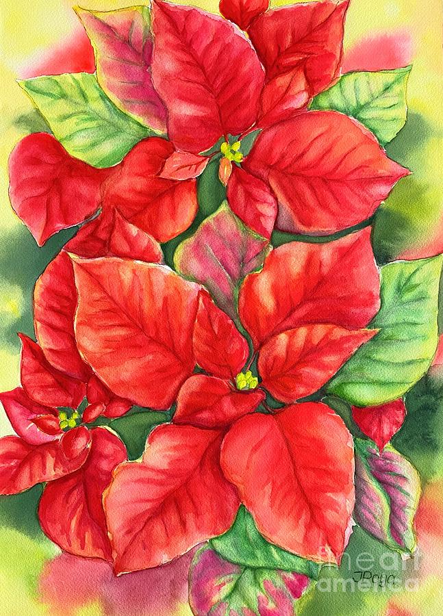 This Years Poinsettia 1 Painting by Inese Poga