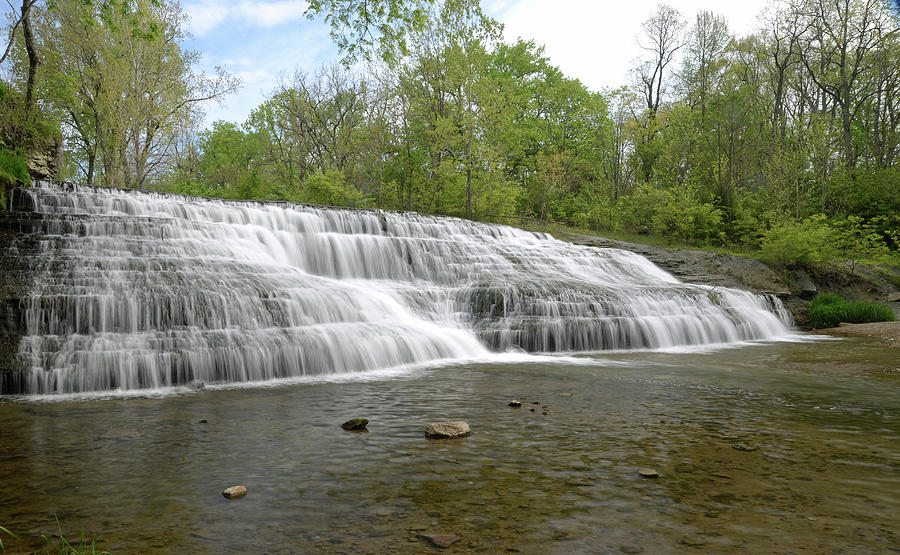 Thistlethwaite Falls, Wayne County, Indiana Photograph by Marsha ...