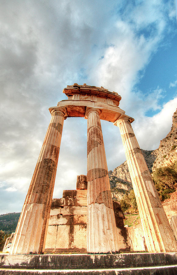 Tholos Sanctuary of Athena Pronaia at Delphi Photograph by Deborah Smolinske