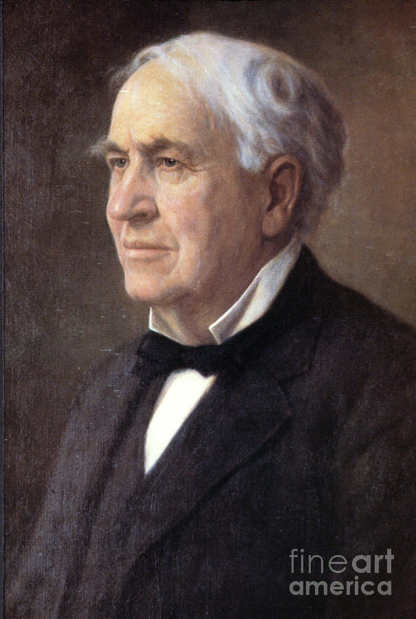 Thomas Alva Edison Painting by Ellis Silvette - Fine Art America