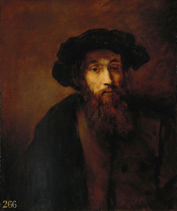 Thomas Gainsborough 1727 88 A Bearded Man In A Cap After Rembrandt C 1770 Painting