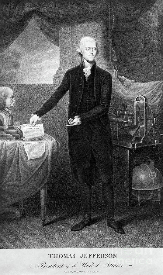 Thomas Jefferson #9 Drawing by Granger