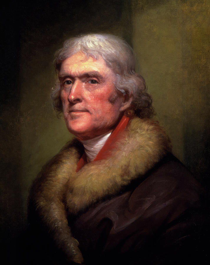 Thomas Jefferson, 1805 Painting By Rembrandt Peale - Fine Art America