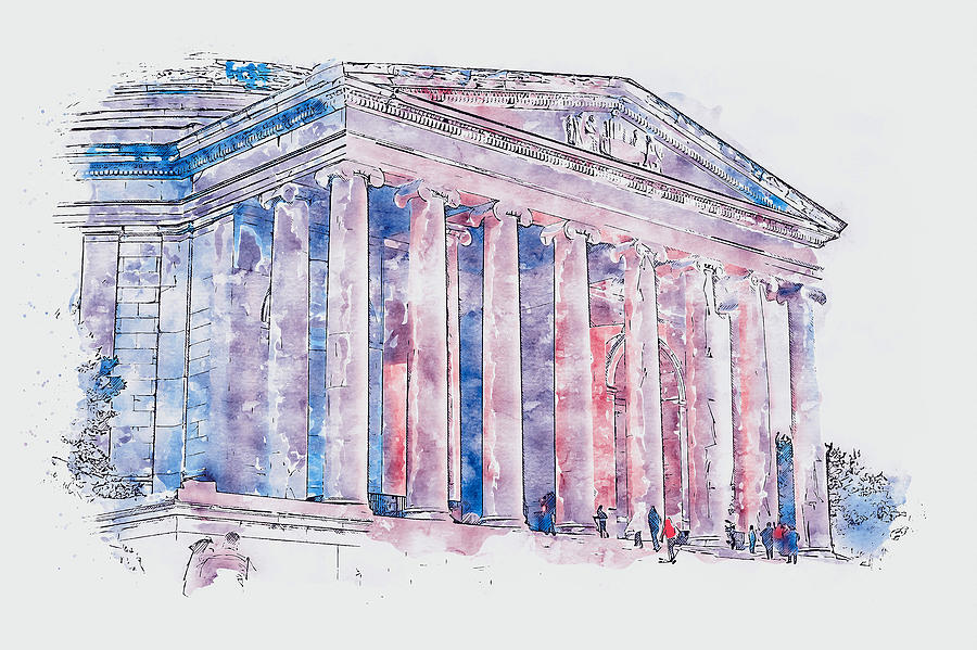Thomas Jefferson Memorial - 01 Painting by AM FineArtPrints