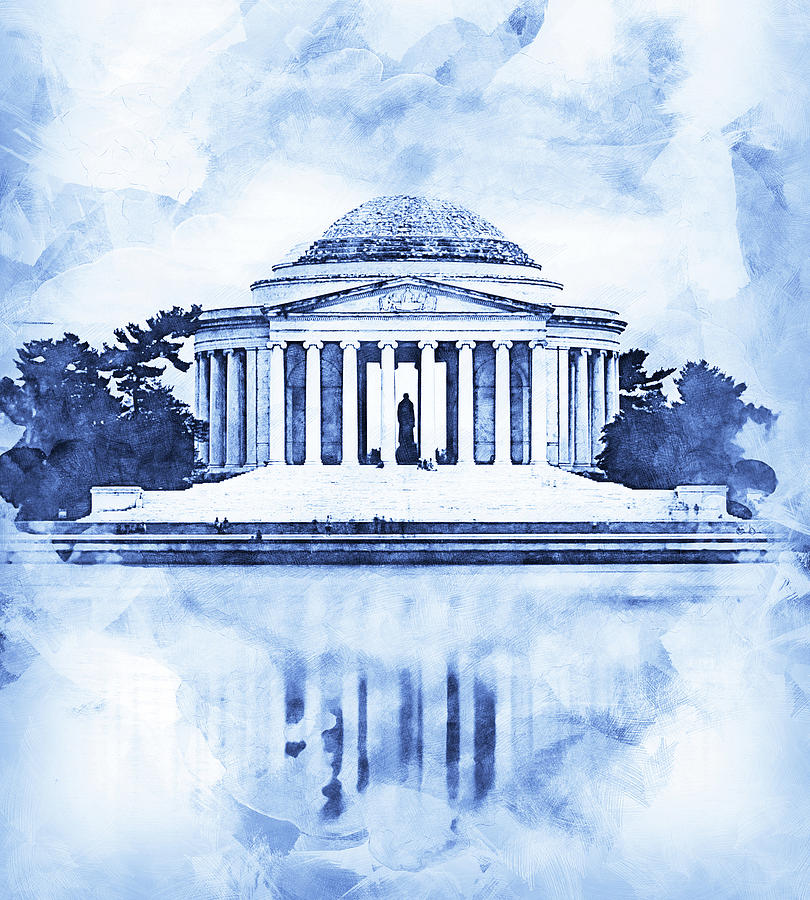 Thomas Jefferson Memorial - 04 Painting by AM FineArtPrints