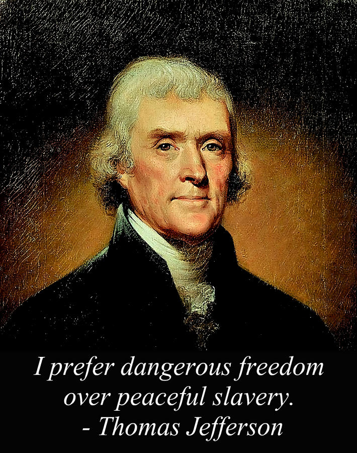 Thomas Jefferson Quote Poster Painting By Dominic Thomas | Fine Art America