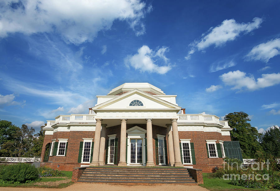 Thomas Jeffersons House Monticello Photograph by Bryan Attewell