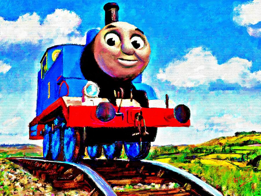 Thomas on a Day Out Painting by James Shepherd