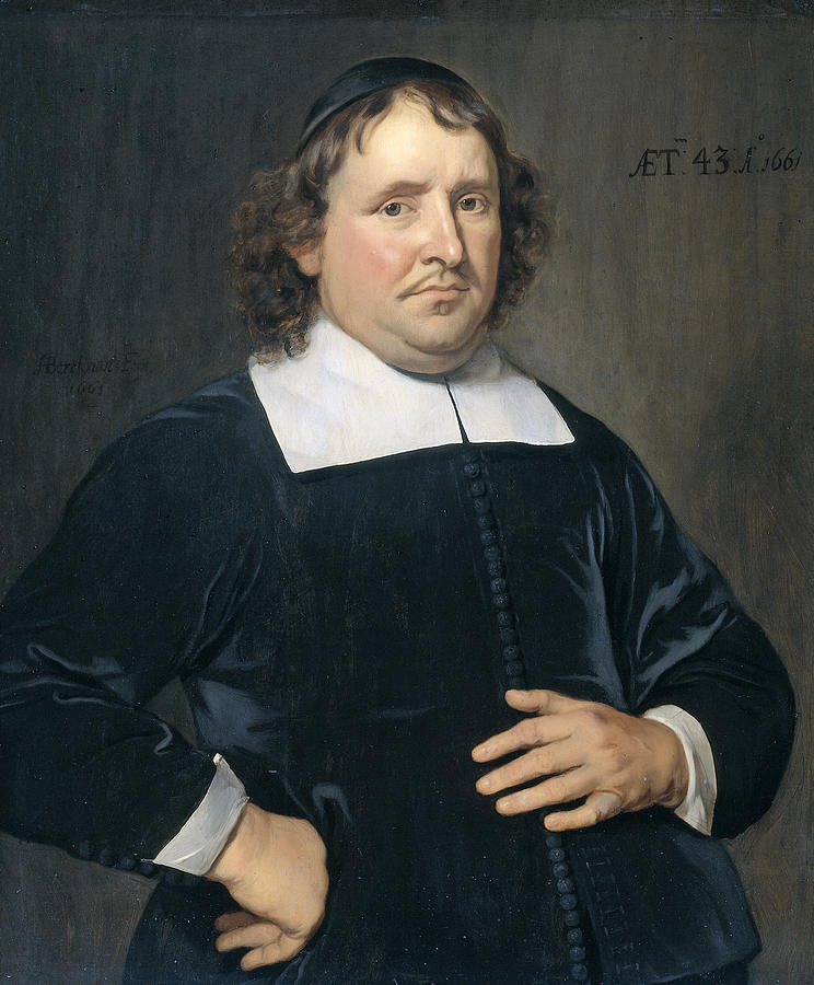 Thomas Pots. Minister at Vlissingen Painting by Hendrick Berckman