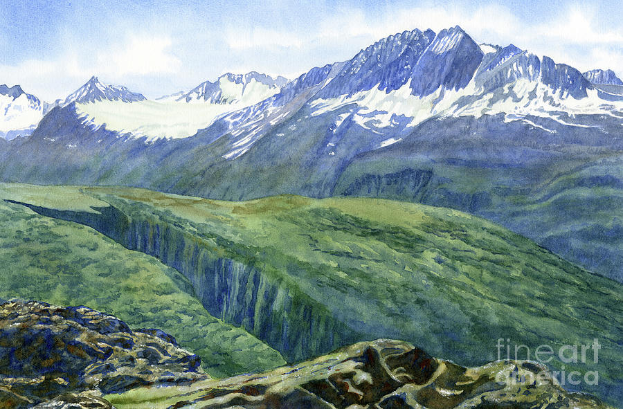 Thompson Pass Vista Painting by Sharon Freeman