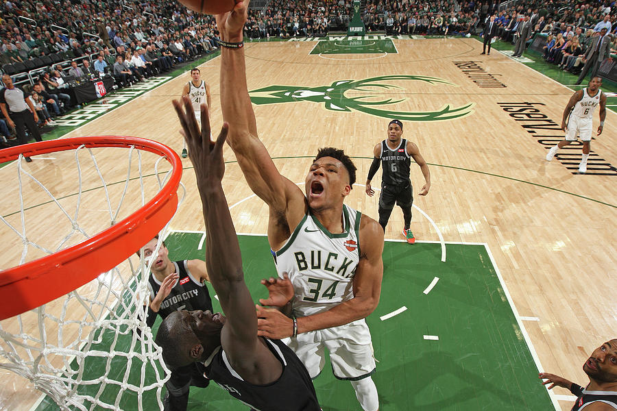 Thon Maker and Giannis Antetokounmpo Photograph by Gary Dineen