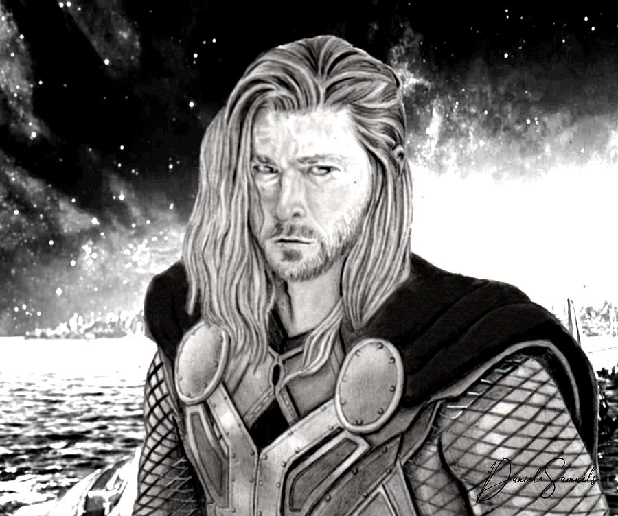 Thor in his amor | Edith Parra: Exceptional Portrait Artist