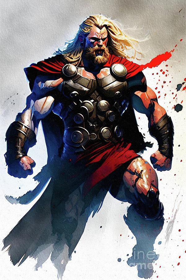 Thor, Superhero Painting