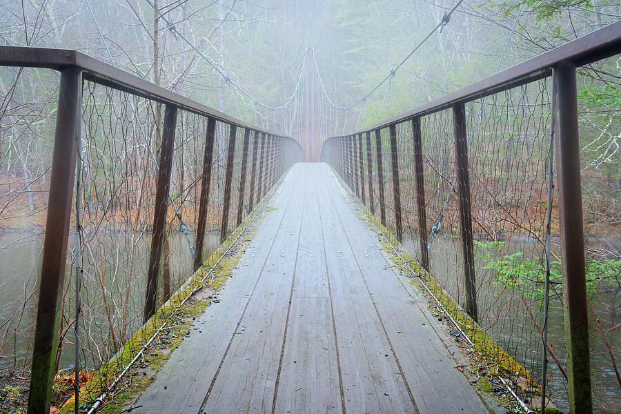 Thoreau Bridge in the Fog Photograph by Dave King Thoreau Bridge in the Fog Photograph by Dave King
