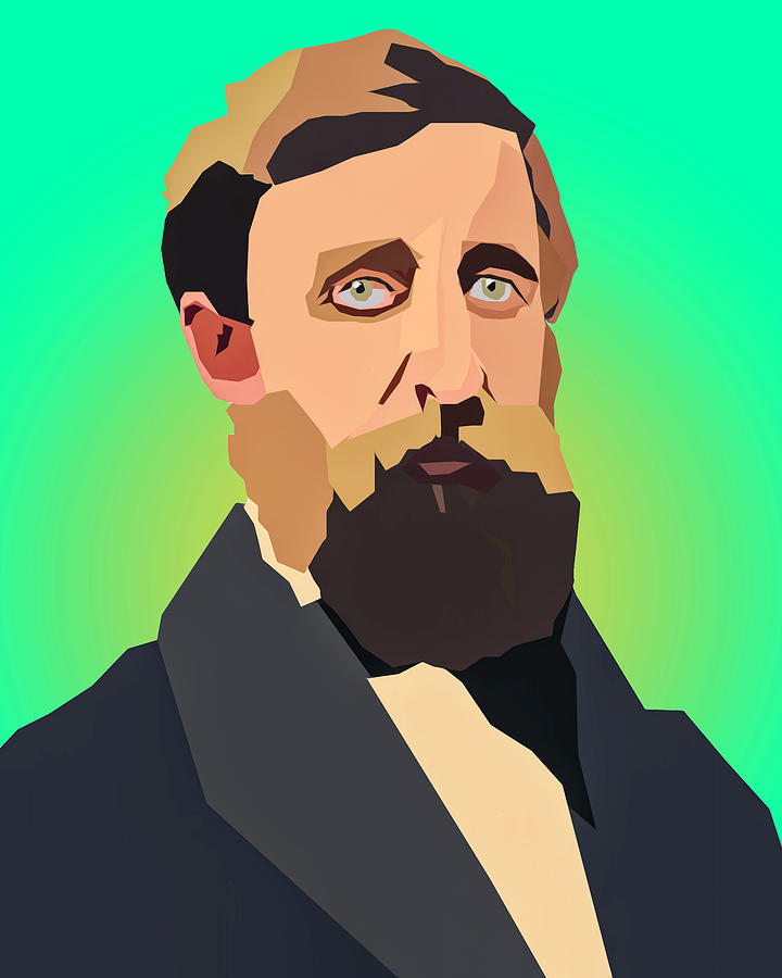 Thoreau Digital Art by Dan Sproul