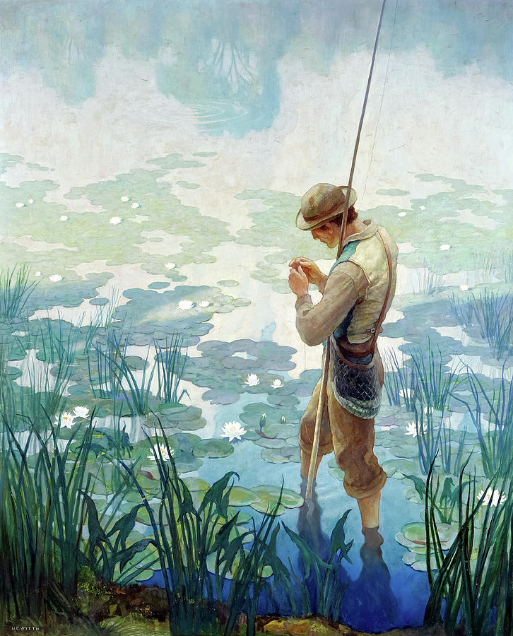 Thoreau Fishing at Walden Pond, 1936 by Newell Convers Wyeth