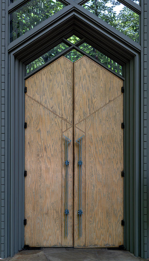Thorncrown Door Photograph by Jim Shackett