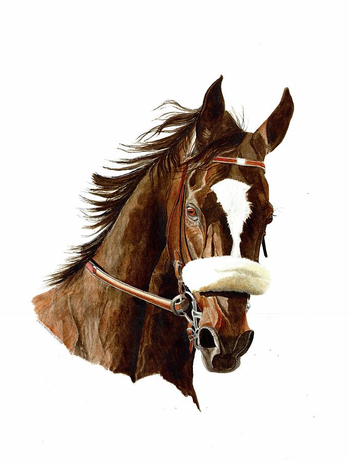 Horse Painting - Zenyata Horse by Paula Anastasi-Buehler